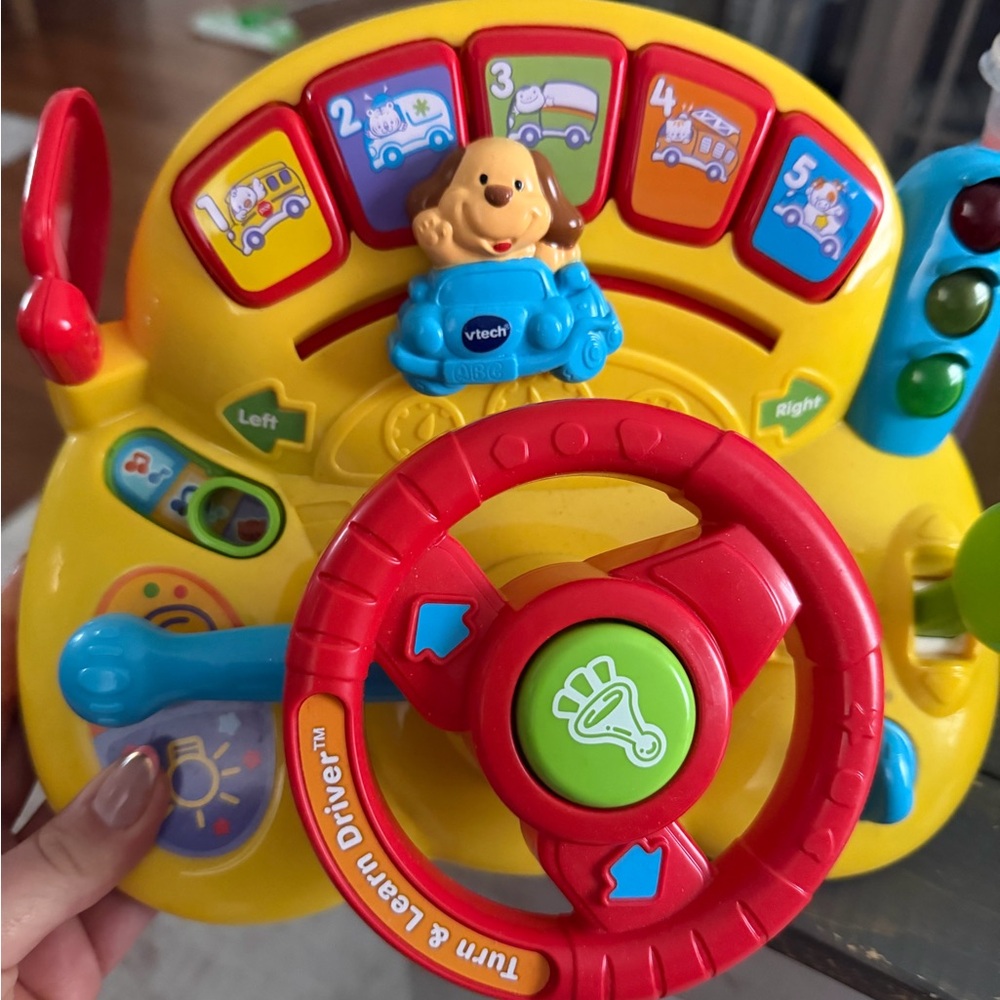 Turn & Learn Driver Interactive Toy - Yellow/Red